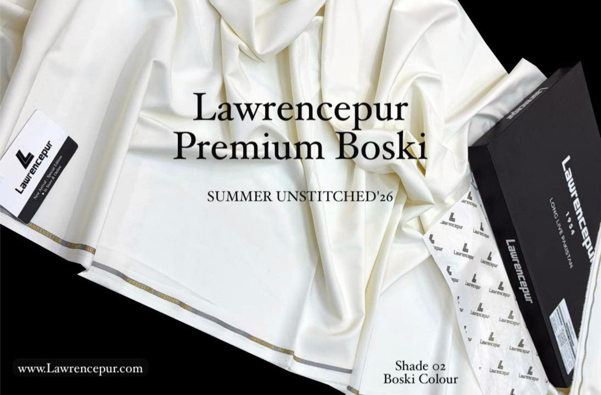Lawrencepur premium Boski off-white fabric detail
