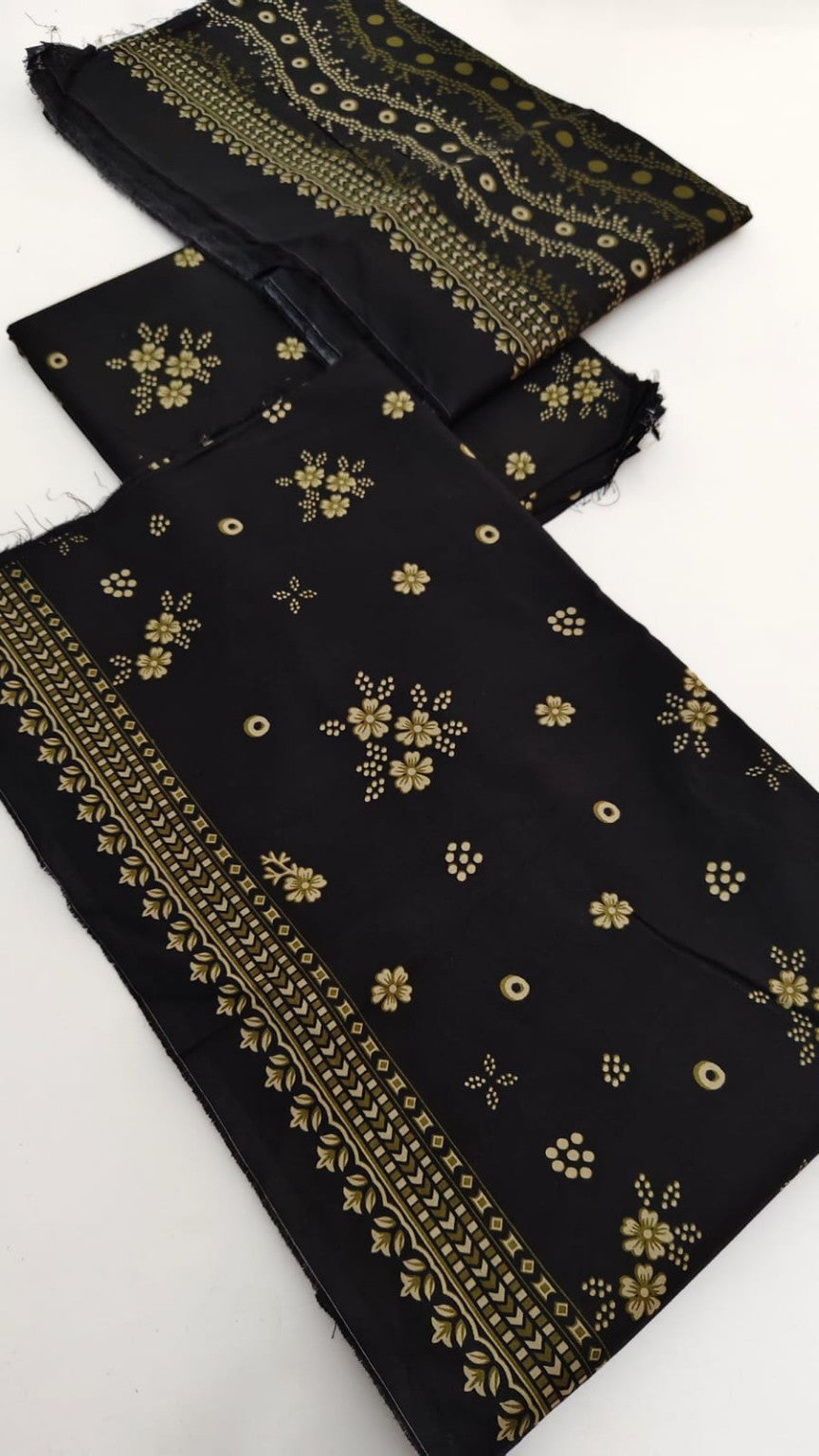 Black and gold fabric detail