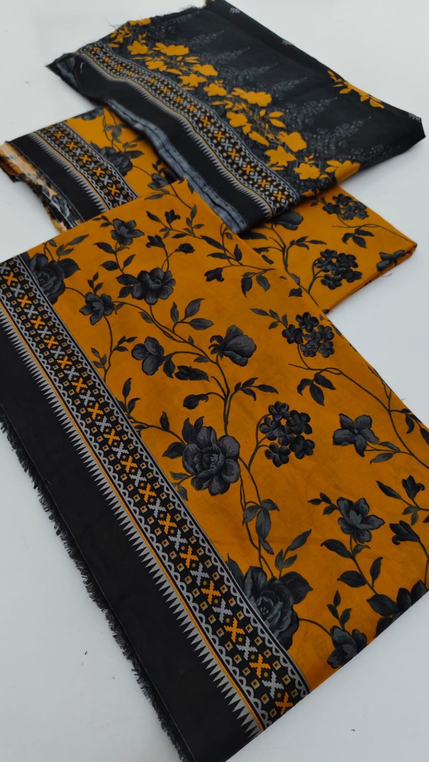 Mustard fabric detail